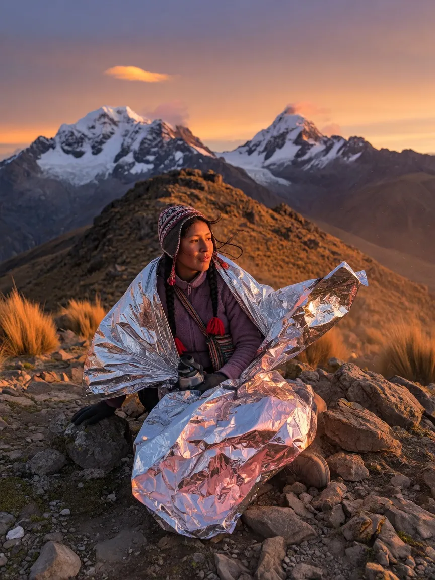 Trekking y altura: manta térmica de emergencia AluTerm